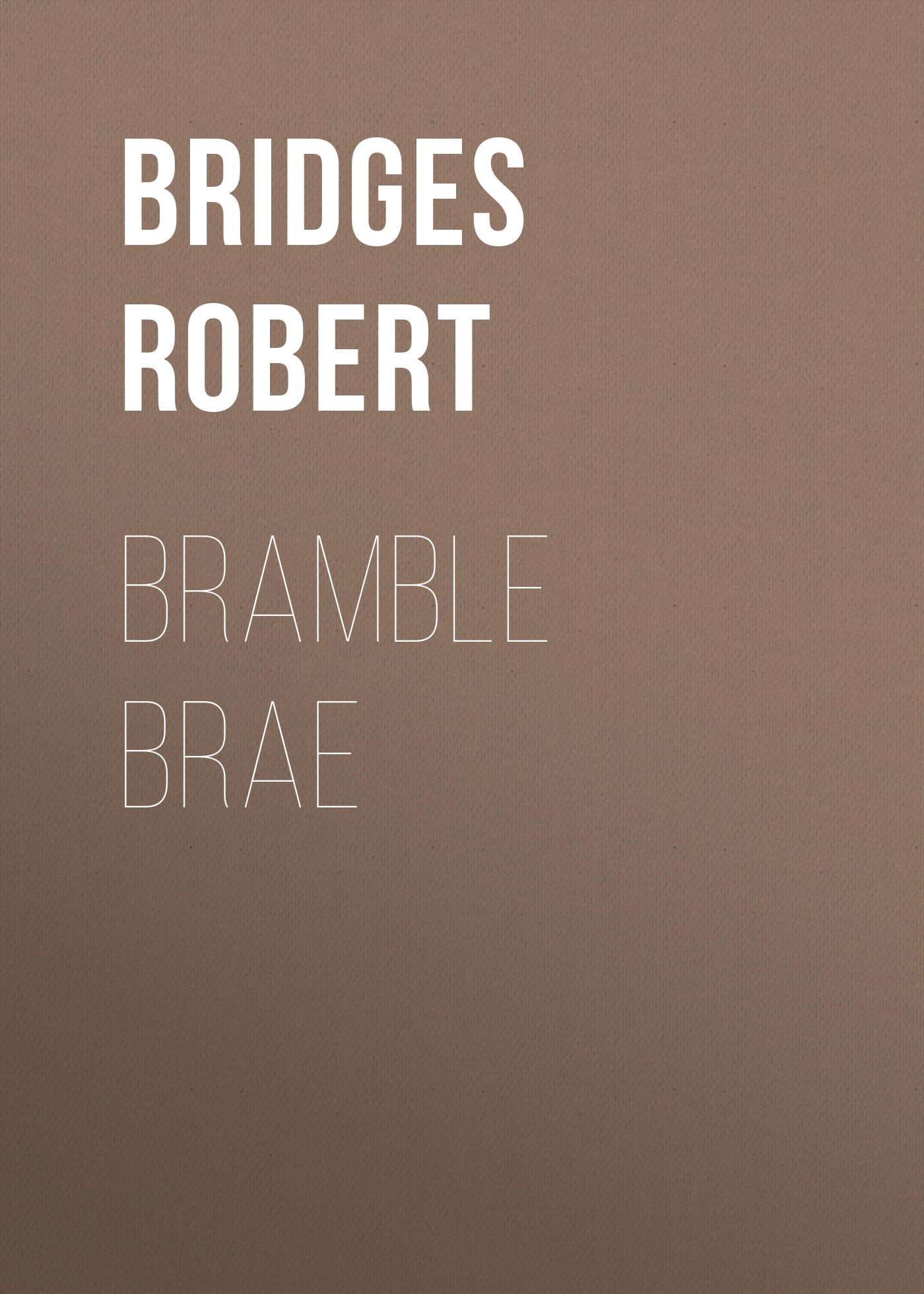 Книга Bramble Brae из серии , созданная Robert Bridges, может относится к жанру Зарубежная классика, Зарубежная старинная литература. Стоимость электронной книги Bramble Brae с идентификатором 35007977 составляет 0 руб.