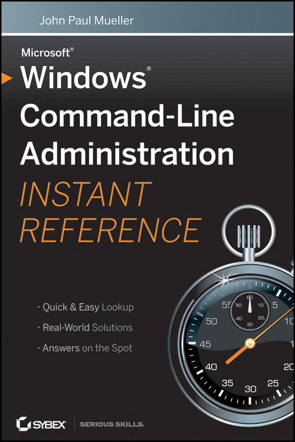 John Paul Mueller Windows Command Line Administration Instant Reference