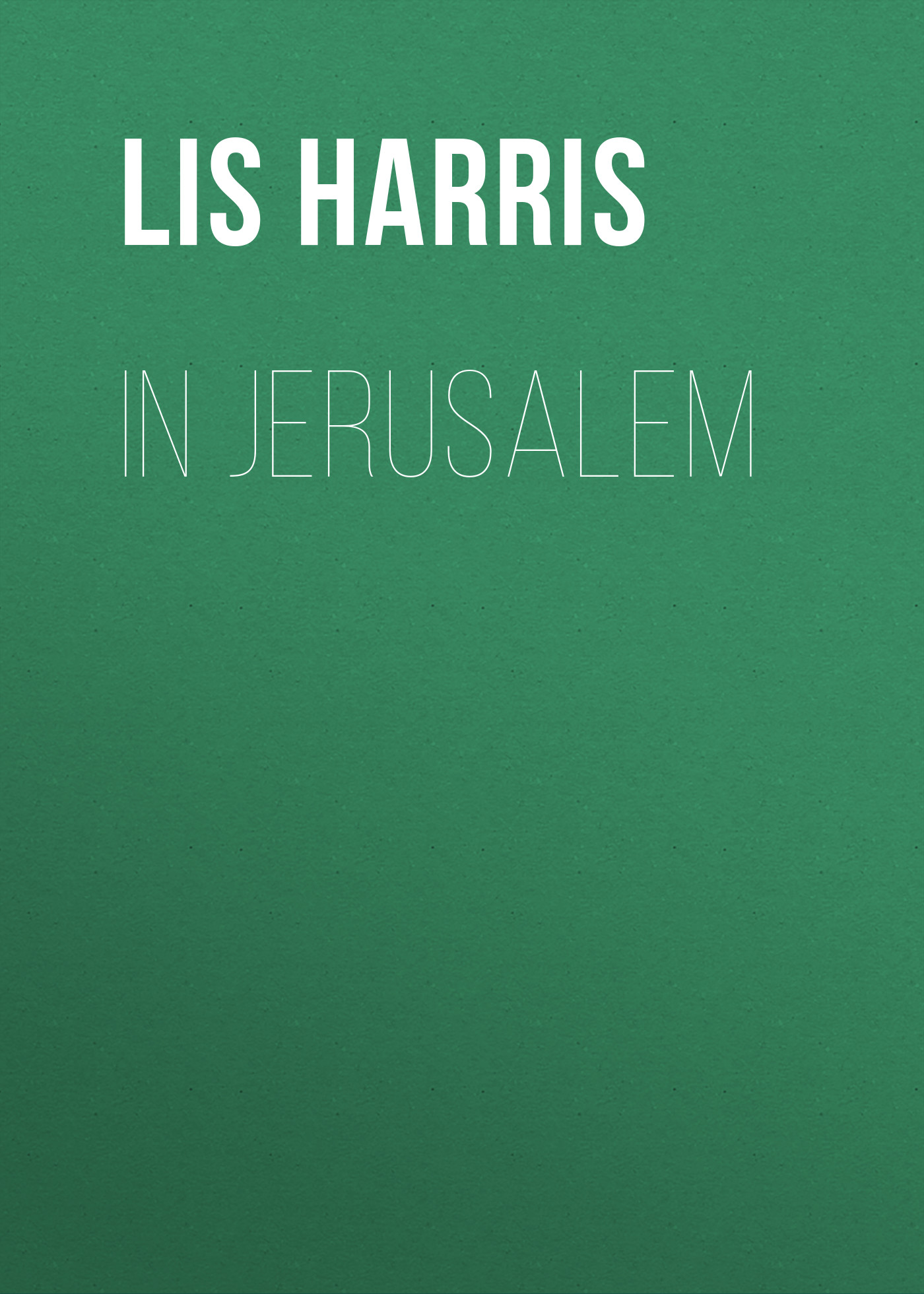 

In Jerusalem