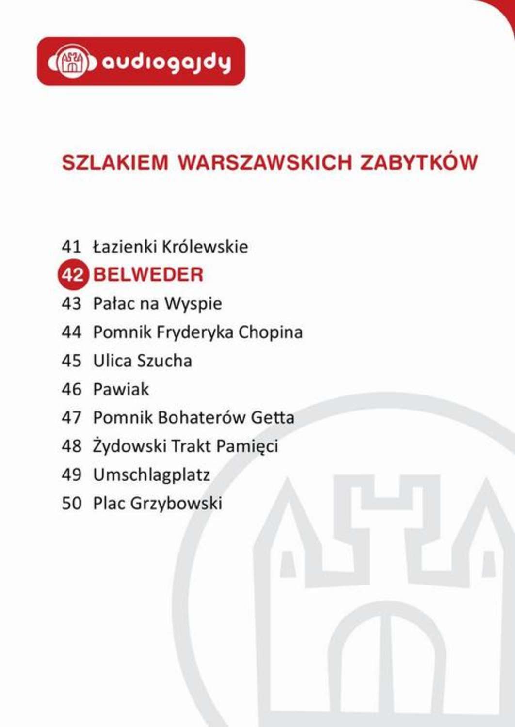 Belweder. Szlakiem warszawskich zabytków