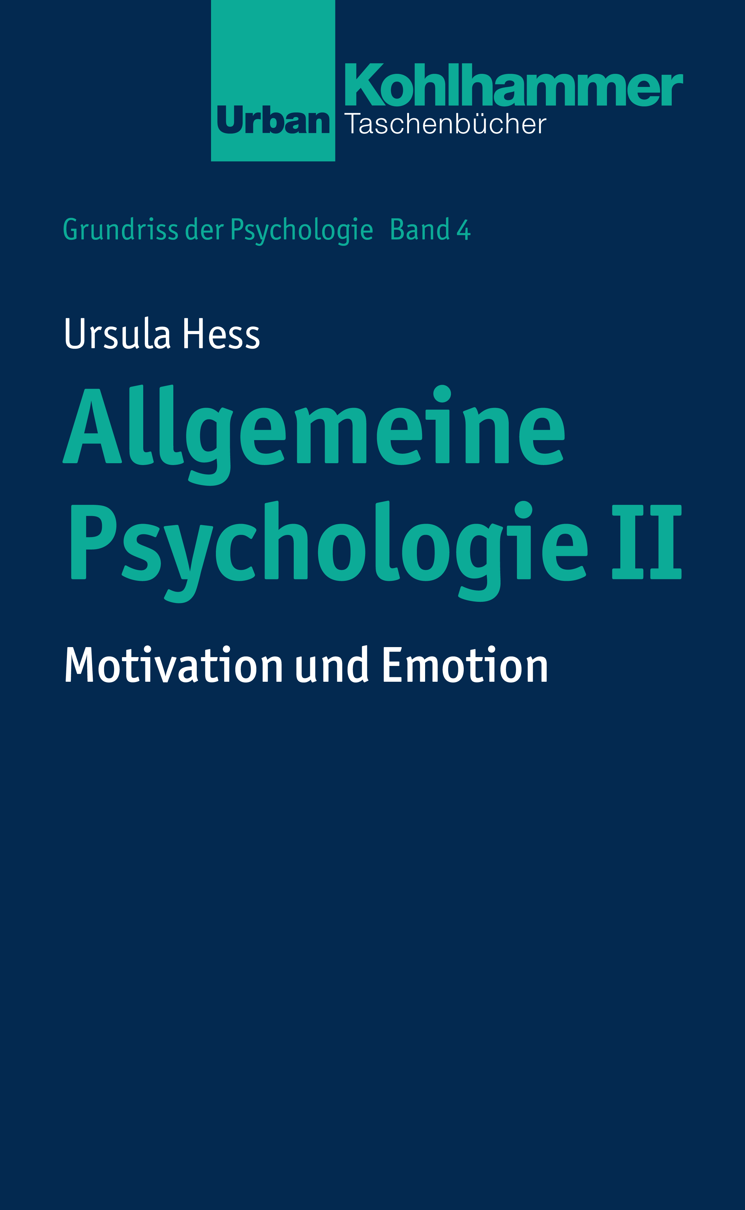 Ursula Hess Allgemeine Psychologie II