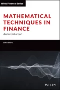 Mathematical Techniques in Finance - Amir Sadr