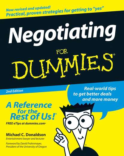 Negotiating For Dummies (Donaldson). 