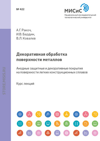 Декоративная обработка поверхности металлов. Анодные защитные и декоративные покрытия на поверхности легких конструкционных сплавов