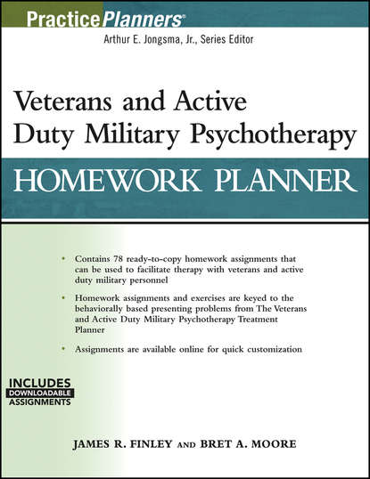 Veterans and Active Duty Military Psychotherapy Homework Planner - James R. Finley