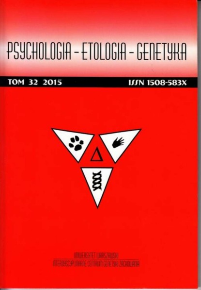

Psychologia-Etologia-Genetyka nr 32/2015