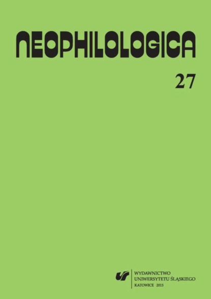 

„Neophilologica” 2015. Vol. 27: La perception en langue et en discours