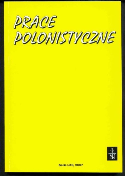 

Prace Polonistyczne t. 62/2007