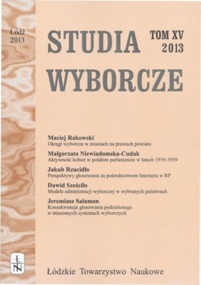 

Studia Wyborcze t. 15