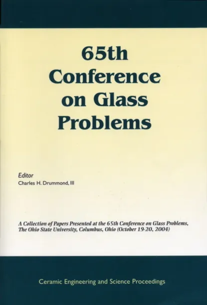 Обложка книги 65th Conference on Glass Problems, Charles H. Drummond, III
