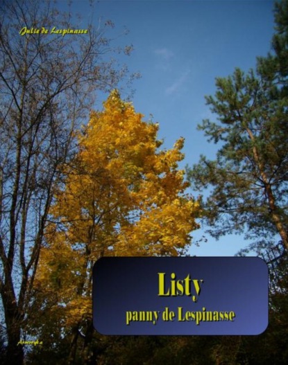 

Listy panny de Lespinasse