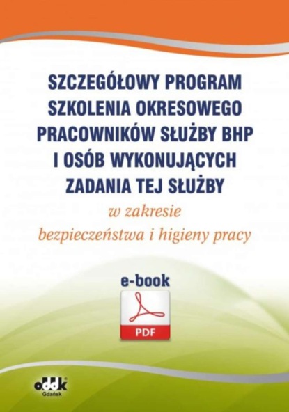 praca zbiorowa - Szczegółowy program szkolenia okresowego pracowników służby bhp i osób wykonujących zadania tej służby w zakresie bezpieczeństwa i higieny pracy (e-book)