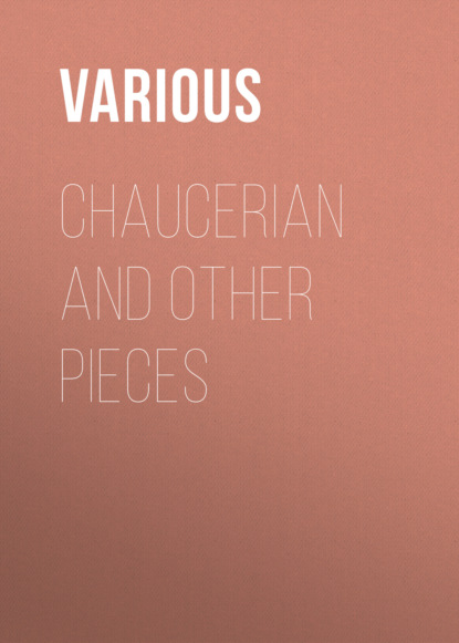 Various - Chaucerian and Other Pieces