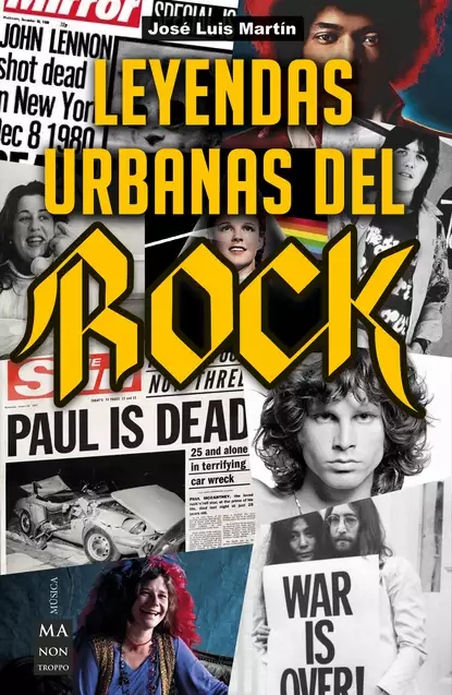 Обложка книги Leyendas urbanas del rock, José Luis Martín