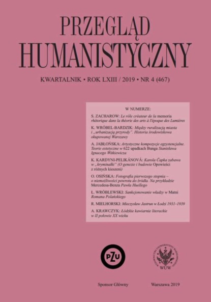 

Przegląd Humanistyczny 2019/4 (467)