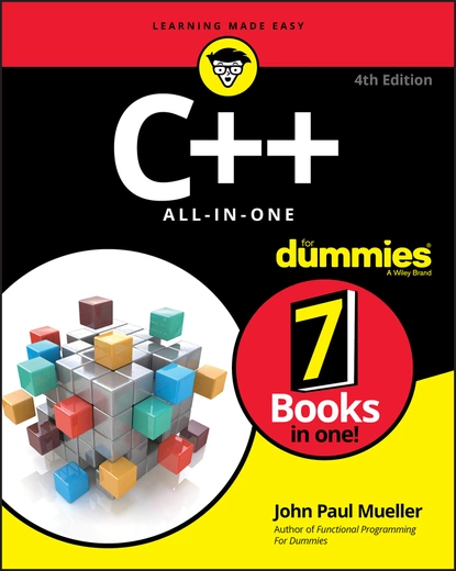 Обложка книги C++ All-in-One For Dummies, John Paul Mueller