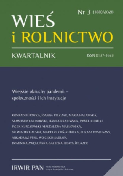 

Wieś i Rolnictwo nr 3(188)2020