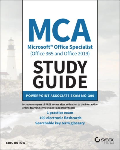 Обложка книги MCA Microsoft Office Specialist (Office 365 and Office 2019) Study Guide, Eric Butow