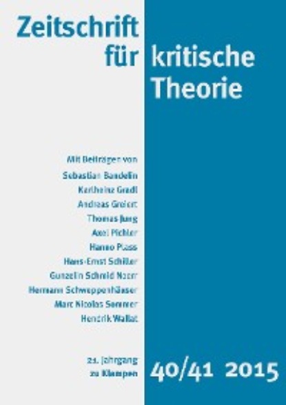 Hanno Plass - Zeitschrift für kritische Theorie / Zeitschrift für kritische Theorie, Heft 40/41