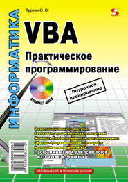 VBA. Практическое программирование